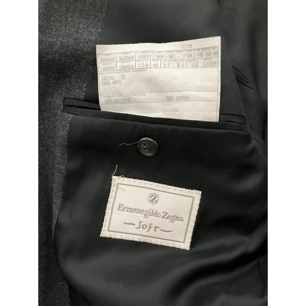 VTG Ermengildo Zegna 2pc Wool Blend 50 Euro Soft Suit Italy Old Money